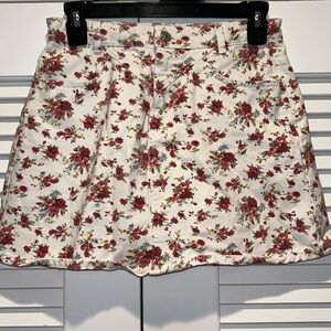 Zara Kids Floral Jean Skirt